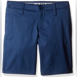 Under Armour UA Boys Kids Youth Navy Blue Golf Chino Uniform Shorts Size 10 EUC